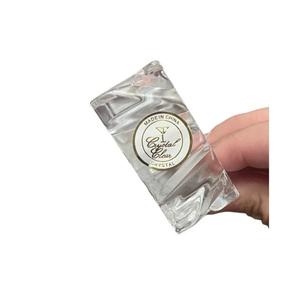 Alexandria Crystal Clear Square Square Napkin Rings Set of 4 New In Box‎